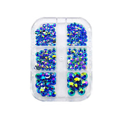 Flat Back Glass Nail Art Rhinestones Set
