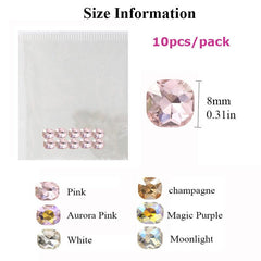 Pointed Back Gem Rhinestones for Nail Art Decorations