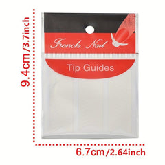 French Manicure Nail Stickers DIY Decoration Stencil Tools