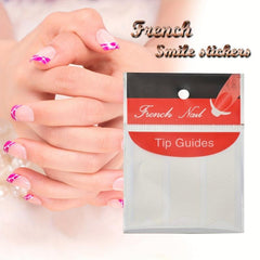 French Manicure Nail Stickers DIY Decoration Stencil Tools