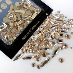 Round Nail Art Rhinestones Crystal AB - DIY or Nail Salons
