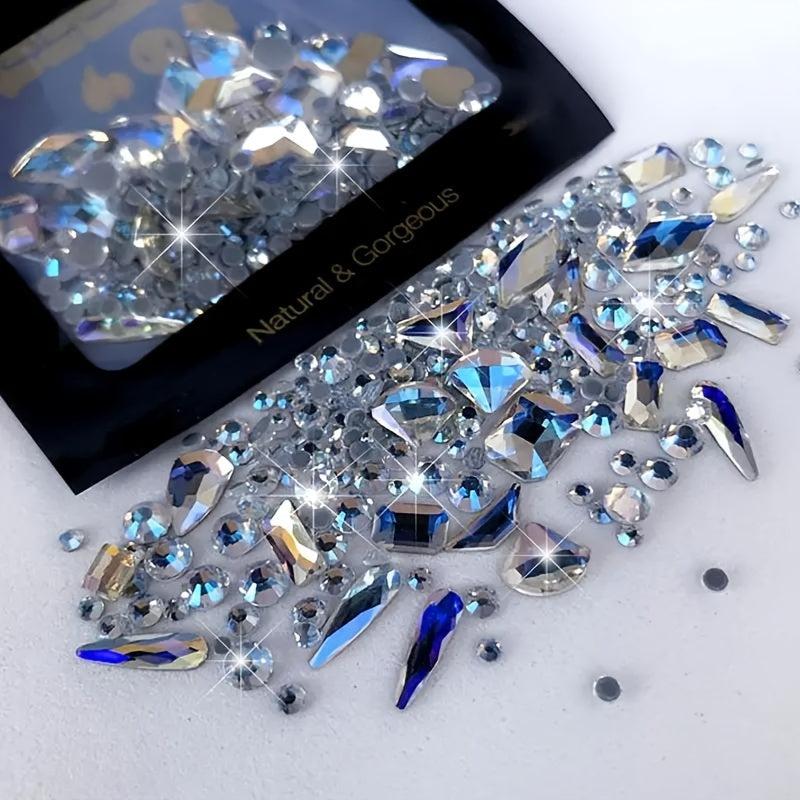 Round Nail Art Rhinestones Crystal AB - DIY or Nail Salons
