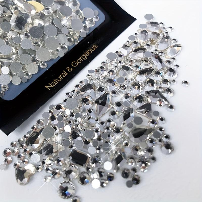 Round Nail Art Rhinestones Crystal AB - DIY or Nail Salons
