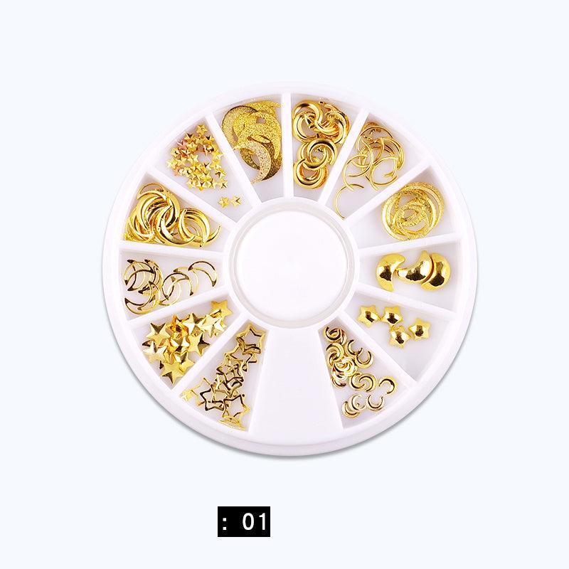 3D Alloy Nail Charms with Storage Container