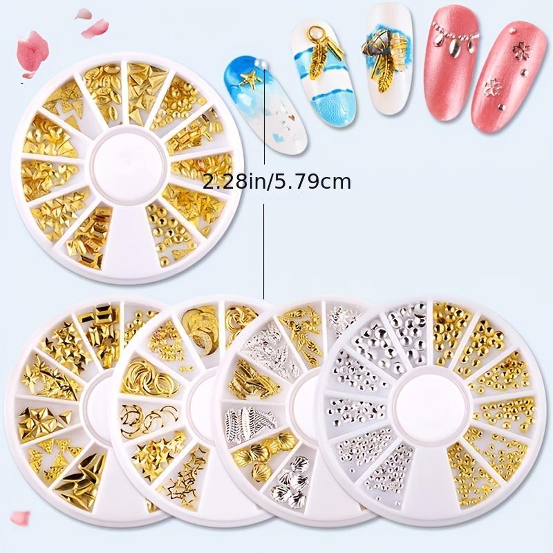 3D Alloy Nail Charms with Storage Container