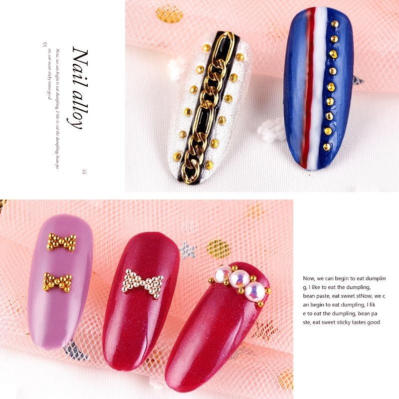 3D Alloy Nail Charms with Storage Container