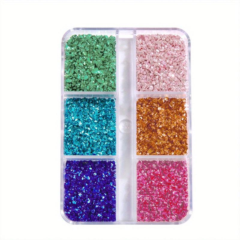 Metallic Crystal Chips for Resin Art Nail Vase Epoxy Jewelry Making