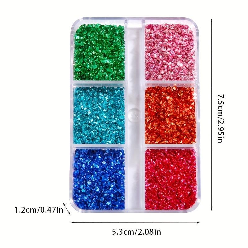 Metallic Crystal Chips for Resin Art Nail Vase Epoxy Jewelry Making