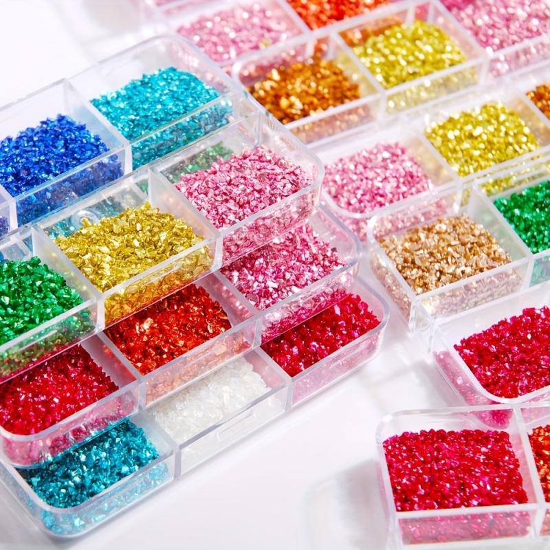 Metallic Crystal Chips for Resin Art Nail Vase Epoxy Jewelry Making