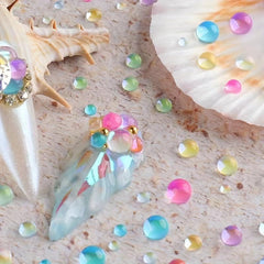 Mermaid Rhinestone Candy Nail Art Decorations 3D Acrylic Nails