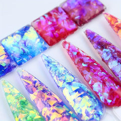 2 Boxes Mermaid Nail Glitter Sequins for DIY or Nail Salons