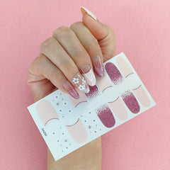 Glittery Full Cover Nail Stickers for Wedding & Special Occasions