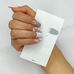 Glittery Full Cover Nail Stickers for Wedding & Special Occasions