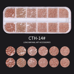 3D Nail Art Mini Micro Ball Beads Stainless Steel Studs