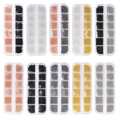 3D Nail Art Mini Micro Ball Beads Stainless Steel Studs