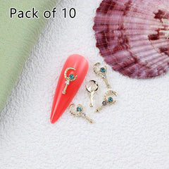 10 Rhinestone Nail Art Charms for DIY Manicures