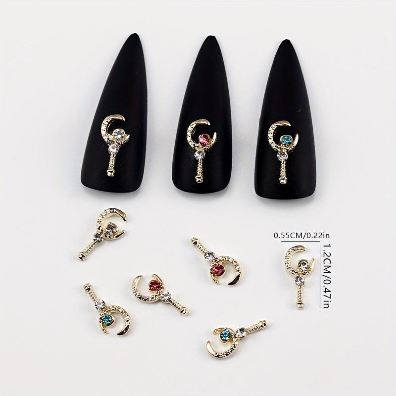 10 Rhinestone Nail Art Charms for DIY Manicures
