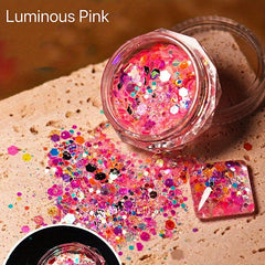 6 Colors Holographic Nail Glitter Sequins 3D Nail Art Stickers for Acrylic Nails