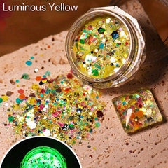 6 Colors Holographic Nail Glitter Sequins 3D Nail Art Stickers for Acrylic Nails