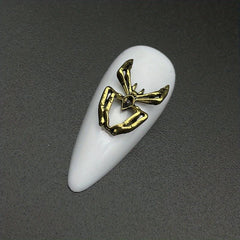10pcs Halloween Nail Art Charms 3D Alloy Skull Pumpkin Spider Nail Art Jewelry