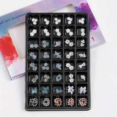 Ocean Theme Nail Art Charms Crystal Rhinestones Seashell Starfish