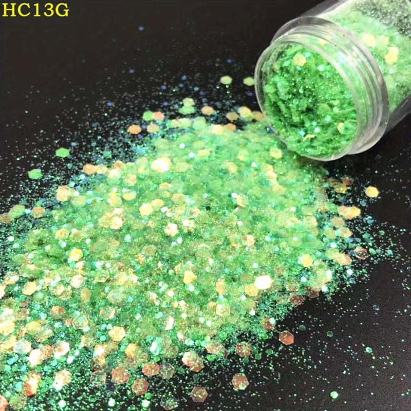 Holographic Hexagon Nail Glitter Sequins - Resin Makeup Sparkles