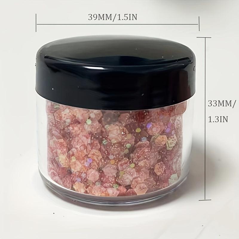 Holographic Hexagon Nail Glitter Sequins - Resin Makeup Sparkles
