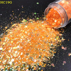 Holographic Hexagon Nail Glitter Sequins - Resin Makeup Sparkles