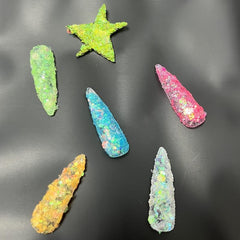 Holographic Hexagon Nail Glitter Sequins - Resin Makeup Sparkles