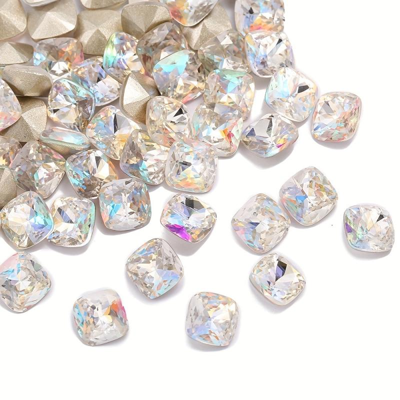 Crystal Glass Nail Art Gemstones Mixed Shapes