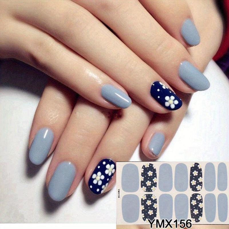 Full Cover Wraps Nail Polish Stickers Self Adhesive Nail Stickers For Wedding