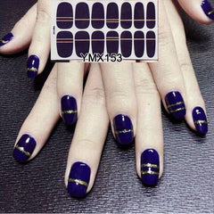 Full Cover Wraps Nail Polish Stickers Self Adhesive Nail Stickers For Wedding