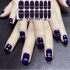 Full Cover Wraps Nail Polish Stickers Self Adhesive Nail Stickers For Wedding