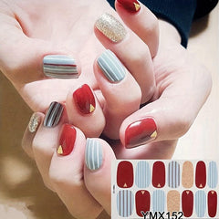 Full Cover Wraps Nail Polish Stickers Self Adhesive Nail Stickers For Wedding