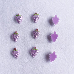 Purple 3D Nail Charms Resin Stones for Manicure