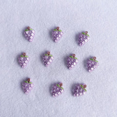 Purple 3D Nail Charms Resin Stones for Manicure