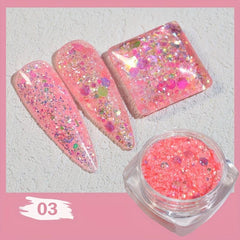 Iridescent Nail Glitter Sequins for Makeup and Shoes