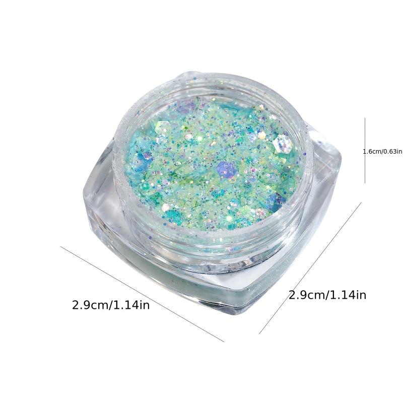 Iridescent Nail Glitter Sequins for Makeup and Shoes