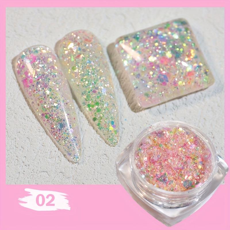 Iridescent Nail Glitter Sequins for Makeup and Shoes