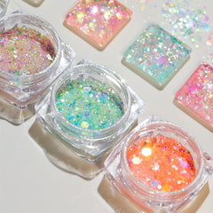 Iridescent Nail Glitter Sequins for Makeup and Shoes