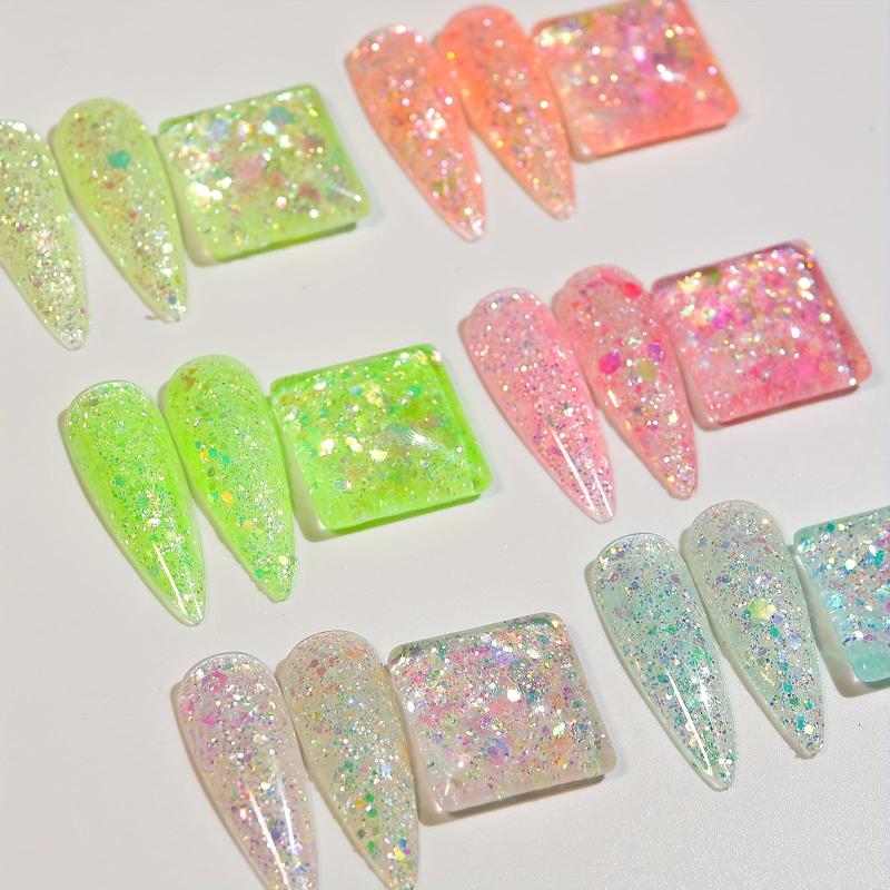 Iridescent Nail Glitter Sequins for Makeup and Shoes