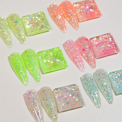 Iridescent Nail Glitter Sequins for Makeup and Shoes