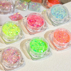 Iridescent Nail Glitter Sequins for Makeup and Shoes