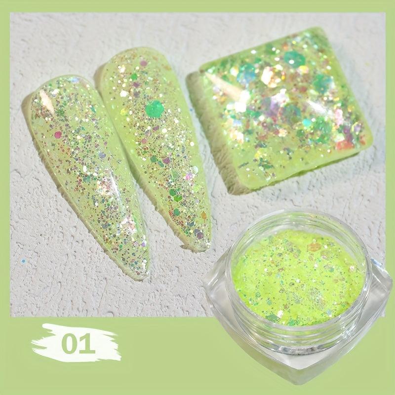Iridescent Nail Glitter Sequins for Makeup and Shoes
