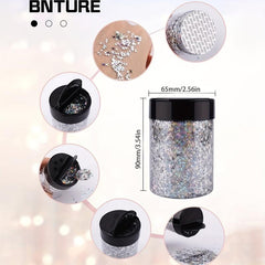100g Holographic Star Glitter for Nail Art Resin Craft Party Decoration