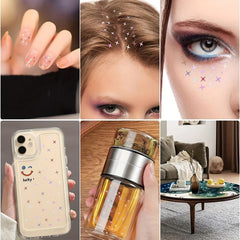 100g Holographic Star Glitter for Nail Art Resin Craft Party Decoration