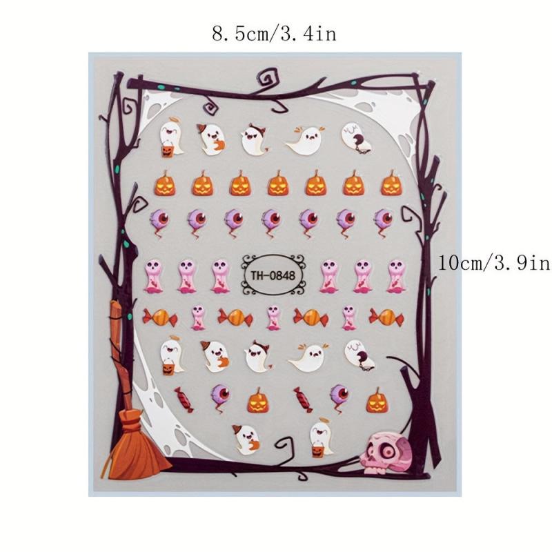 Halloween Gothic Nail Art Stickers - Self Adhesive Decals