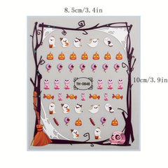 Halloween Gothic Nail Art Stickers - Self Adhesive Decals