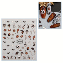 Halloween Gothic Nail Art Stickers - Self Adhesive Decals