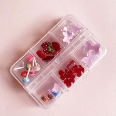 3D Resin Nail Charms for DIY Nail Art and Face Decor Flat Back Mini Charms